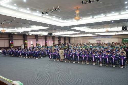 เทศบาลนครแม่สอดจัดกิจกรรมพิธีมอบวุฒิบัตรยุวบัณฑิต ประจำปีการศึกษา 2567