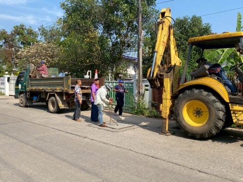 วันศุกร์ที่ 4 เมษายน 2568 กองช่างสุขาภิบาลออกปฎิบัติงานภาคสนาม จำนวน 1 แห่ง