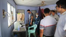 คณะกรรมการตรวจรับจ้างเหมาซ่อมแซมเสียงตามสายเทศบาลนครแม่สอด เข้าตรวจรับเสียงตามสายชุมชนอิสลาม ชุมชนร่วมแรง และชุมชนวัดหลวง