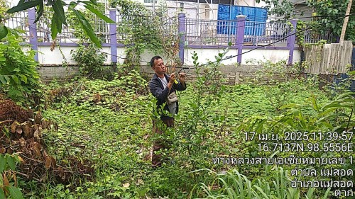 เจ้าหน้าที่กองยุทธศาสตร์และงบประมาณ ดำเนินการตามคำร้อง ขอซ่อมแซมเคเบิ้ลทีวี ชุมชนอินทรคีรี 1