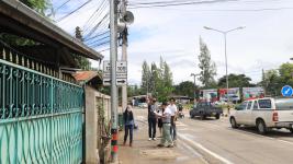 คณะกรรมการตรวจรับจ้างเหมาซ่อมแซมเสียงตามสายเทศบาลนครแม่สอด เข้าตรวจรับเสียงตามสายชุมชนอิสลาม ชุมชนร่วมแรง และชุมชนวัดหลวง