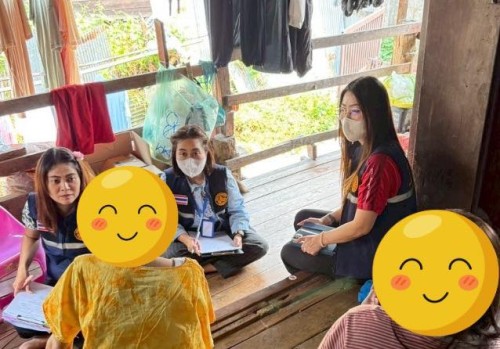 ลงพื้นที่ร่วมกับเจ้าหน้าที่งานสังคมสงเคราะห์ เพื่อช่วยเหลือผู้ประสบปัญหาทางสังคม