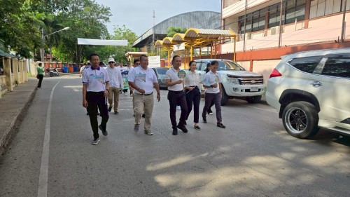 ร่วมกิจกรรมเดินรณรงค์เชิญชวนประชาชนไปใช้สิทธิ์เลือกตั้งสมาชิกสภาเทศบาลนครแม่สอดและนายกเทศมนตรีนครแม่สอด