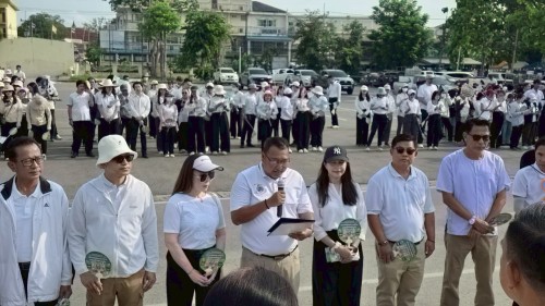 ร่วมกิจกรรมเดินรณรงค์เชิญชวนประชาชนไปใช้สิทธิ์เลือกตั้งสมาชิกสภาเทศบาลนครแม่สอดและนายกเทศมนตรีนครแม่สอด