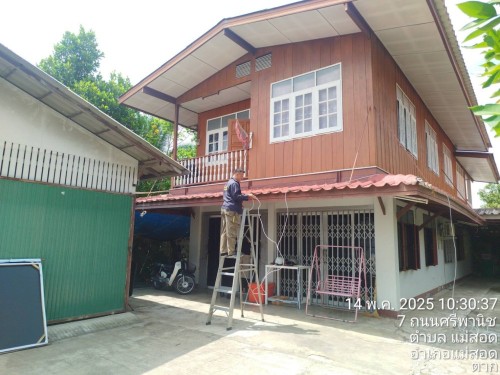 เจ้าหน้าที่กองยุทธศาสตร์และงบประมาณ ดำเนินการตามคำร้อง ขอซ่อมแซมเคเบิ้ลทีวี ชุมชนอิสลาม และชุมชนมณีไพรสณฑ์ 