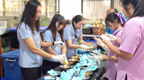 โครงการการดูแลสุขภาพกลุ่มผู้สูงอายุและผู้สูงอายุที่มีภาวะปวดเข่าด้วยแพทย์แผนไทย  ประจำปี 2567