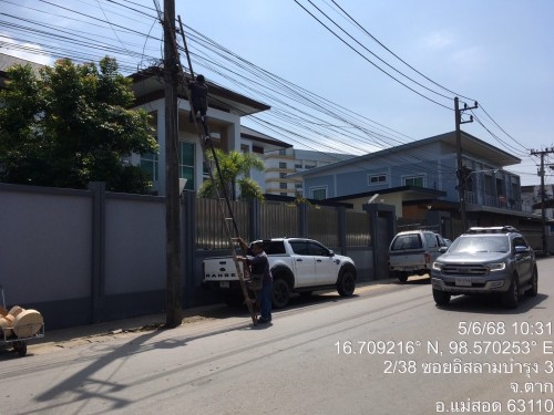 เจ้าหน้าที่กองยุทธศาสตร์และงบประมาณ ดำเนินการตามคำร้อง ขอซ่อมแซมเคเบิ้ลทีวี ชุมชนอิสลาม