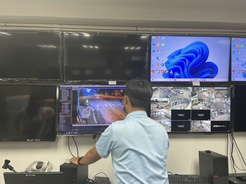 เจ้าหน้าที่กองยุทธศาสตร์และงบประมาณ ดำเนินการตามคำขอใช้ข้อมูลจากกล้องวงจรปิด