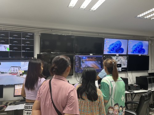 เจ้าหน้าที่กองยุทธศาสตร์และงบประมาณ ดำเนินการตามคำขอใช้ข้อมูลจากกล้องวงจรปิด