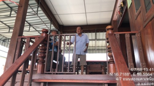 เจ้าหน้าที่กองยุทธศาสตร์และงบประมาณ ดำเนินการตามคำร้อง ขอซ่อมแซมเคเบิ้ลทีวี ชุมชนสองแควหนึ่ง