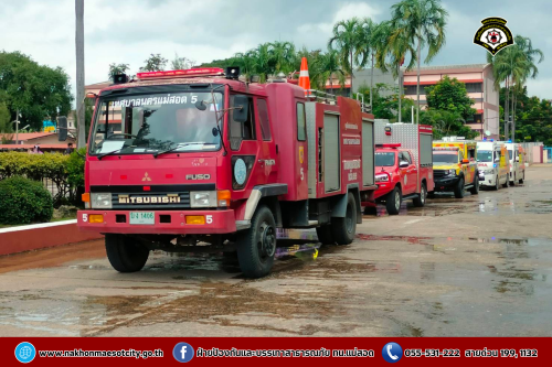 ดับเพลิงนครแม่สอด เข้าร่วมฝึกซ้อมแผนอพยพหนีไฟในสถานศึกษา ประจำปีการศึกษา 2568 ณ โรงเรียนสรรพวิทยาคม