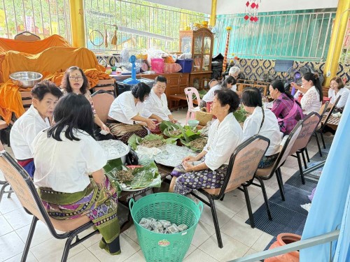 เทศบาลนครแม่สอดร่วมกับวัดสักทองวนารามจัดโครงการจัดงานประเพณีกวนข้าวทิพย์ ประจำปี 2568
