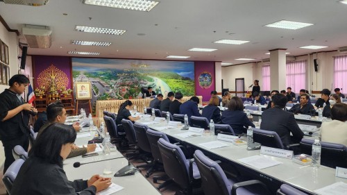 กองยุทธศาสตร์และงบประมาณ เข้าร่วมประชุมรับฟังความคิดเห็นครั้งที่ 1 โครงการเรื่อง แผนที่นำทางสำหรับการขนส่งที่ชานชาลาและเป็นมิตรกับสิ่งแวดล้อม