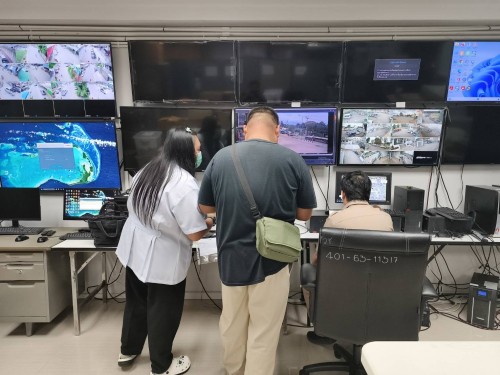 เจ้าหน้าที่กองยุทธศาสตร์และงบประมาณ ดำเนินการตามคำขอใช้ข้อมูลจากกล้องวงจรปิด