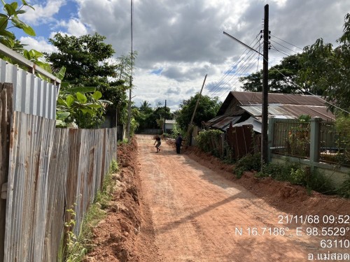 เจ้าหน้าที่กองยุทธศาสตร์และงบประมาณ ดำเนินการตามคำร้องขอซ่อมแซมเคเบิ้ลทีวี ชุมชนสองแควสอง