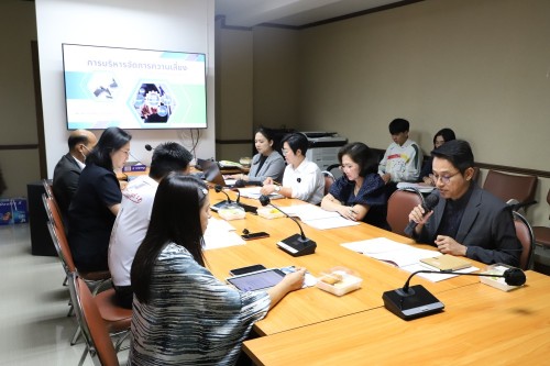 กองยุทธศาสตร์และงบประมาณ จัดการประชุมคณะกรรมการบริหารจัดการความเสี่ยงของเทศบาลนครแม่สอด