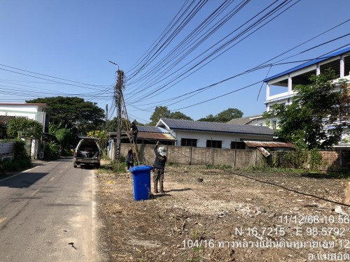 เจ้าหน้าที่กองยุทธศาสตร์และงบประมาณ ดำเนินการตามคำร้องขอซ่อมแซมเคเบิ้ลทีวี ชุมชนวัดหลวงและชุมชนปู่แดง