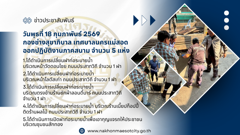- กิจกรรมงานบำรุงรักษาและซ่อมแซม