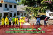 เจ้าหน้าที่หน่วยฝึกการดับเพลิงขั้นต้น ที่ ดพต.482 เทศบาลนครเเม่สอด ออกฝึกอบรมดับเพลิงขั้นต้นให้กับ บริษัท ที .เอ็ม.เอส.ซี จำกัด