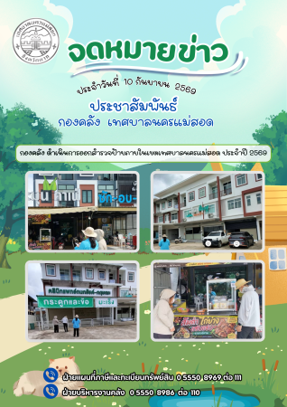 กองคลัง ดำเนินการออกสำรวจป้าย ประจำปี 2569