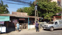 กองวิชาการและแผนงาน ดำเนินการติดตั้งเคเบิ้ลทีวีเพื่อการศึกษาเทศบาลนครแม่สอดในเขตเทศบาล