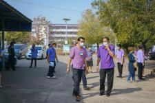 ผู้บริหารเทศบาลนครแม่สอดลงพื้นที่ตรวจเยี่ยมสถานศึกษา ในการเตรียมพร้อมในการเปิดเรียน
