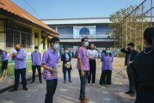 ผู้บริหารเทศบาลนครแม่สอดลงพื้นที่ตรวจเยี่ยมสถานศึกษา ในการเตรียมพร้อมในการเปิดเรียน