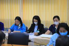 กองวิชาการและแผนงานจัดการประชุมคณะกรรมการพัฒนาท้องถิ่นเทศบาลนครแม่สอดการประชุมพิจารณาร่างแผนพัฒนาท้องถิ่น (พ.ศ.2561-2565) เพิ่มเติม ครั้งที่ 7 พ.ศ.2563