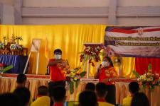 พิธีเปิดโครงการรณรงค์ป้องกันยาเสพติดในสถานศึกษา โรงเรียนกีฬาเทศบาลนครแม่สอด