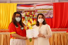 พิธีเปิดโครงการรณรงค์ป้องกันยาเสพติดในสถานศึกษา โรงเรียนกีฬาเทศบาลนครแม่สอด