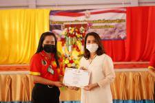 พิธีเปิดโครงการรณรงค์ป้องกันยาเสพติดในสถานศึกษา โรงเรียนกีฬาเทศบาลนครแม่สอด