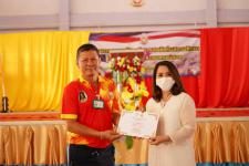 พิธีเปิดโครงการรณรงค์ป้องกันยาเสพติดในสถานศึกษา โรงเรียนกีฬาเทศบาลนครแม่สอด