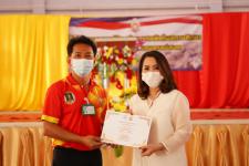 พิธีเปิดโครงการรณรงค์ป้องกันยาเสพติดในสถานศึกษา โรงเรียนกีฬาเทศบาลนครแม่สอด