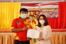 พิธีเปิดโครงการรณรงค์ป้องกันยาเสพติดในสถานศึกษา โรงเรียนกีฬาเทศบาลนครแม่สอด
