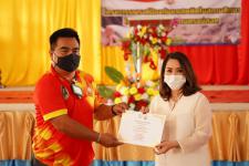 พิธีเปิดโครงการรณรงค์ป้องกันยาเสพติดในสถานศึกษา โรงเรียนกีฬาเทศบาลนครแม่สอด