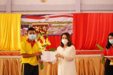 พิธีเปิดโครงการรณรงค์ป้องกันยาเสพติดในสถานศึกษา โรงเรียนกีฬาเทศบาลนครแม่สอด