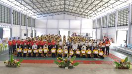 พิธีเปิดโครงการรณรงค์ป้องกันยาเสพติดในสถานศึกษา โรงเรียนกีฬาเทศบาลนครแม่สอด