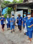 ใส่ทรายอะเบท ป้องกันโรคไข้เลือดออกในชุมชนบ้านทุ่ง