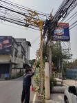กองวิชาการและแผนงาน ดำเนินการซ่อมแซมสายไฟเบอร์ออฟติกในเขตเทศบาล