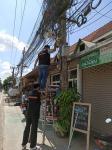 กองวิชาการและแผนงาน ลงพื้นที่ตรวจสอบและปรับมุมกล้องโทรทัศน์วงจรปิด (CCTV)