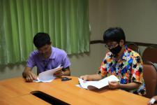 คณะกรรมการตรวจรับโครงการปรับปรุงระบบเคเบิ้ลทีวีเพื่อการศึกษาเทศบาลนครแม่สอด เข้าตรวจรับโครงการปรับปรุงระบบเคเบิ้ลทีวีเพื่อการศึกษาชุมชนปู่แดง ชุมชนบ้านเหนือสามัคคี และชุมชนดอนไชย