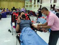 กองยุทธศาสตร์และงบประมาณ ร่วมบริจาคโลหิตอำเภอแม่สอด