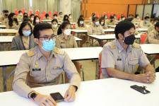 กองยุทธศาสตร์และงบประมาณ ร่วมกิจกรรมโครงการผู้บริหารมอบนโยบายการทำงานตามหลักธรรมาภิบาล