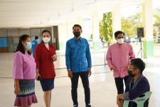 เทศบาลนครแม่สอดจัดการอบรมสาธิตการใช้งานชุดตรวจ Antigen test kit (ATK) ให้แก่ครูและบุคลากรทางการศึกษา 