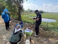 สำนักงานสิ่งแวดลล้อมภาคที่ 3 เข้าตรวจสอบประสิทธิภาพการทำงานระบบบำบัดน้ำเสียของเทศบาลนครแม่สอด
