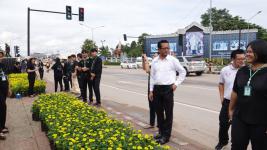 เทศบาลนครแม่สอด ดำเนินโครงการปลุกดอกดาวเรือง ถวายเป็นพระราชกุศล