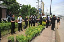 เทศบาลนครแม่สอด ดำเนินโครงการปลุกดอกดาวเรือง ถวายเป็นพระราชกุศล