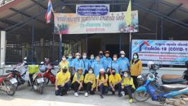 ทน.แม่สอดลงพื้นที่แจกเจลล้างมือประชาชนในเขตเทศบาลนครแม่สอด