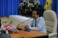 ว่าที่ ร.ต. ประเสริฐ ปวงละคร รองนายกเทศมนตรีนครแม่สอด เป็นประธานต้อนรับคณะจากเทศบาลเมืองล้อมแรด อำเภอเถิน จังหวัดลำปาง