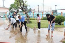 นายกนครแม่สอดจัด big cleaning day  บริเวณ ศาลสมเด็จพระนเรศวรมหาราช เทศบาลนครแม่สอด